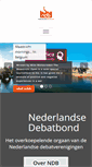 Mobile Screenshot of debatbond.nl